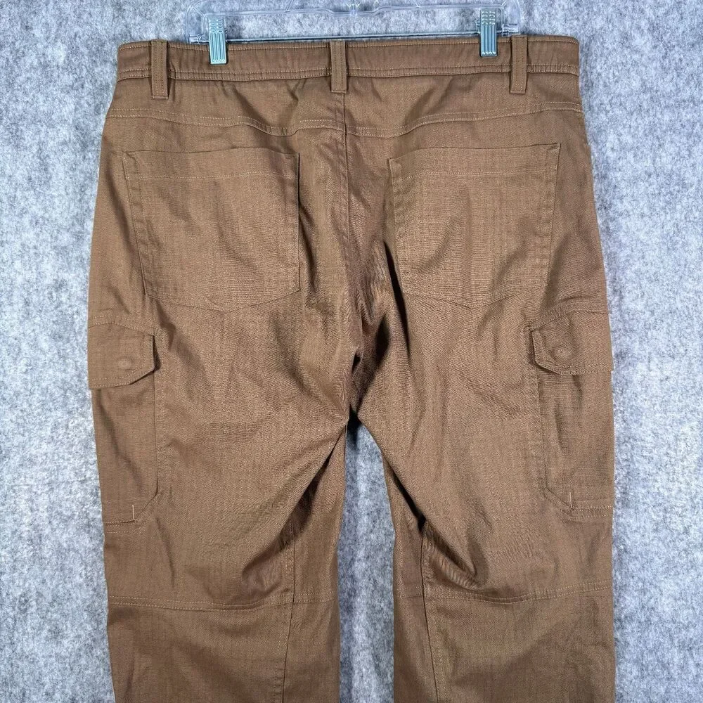 Underarmour Storm Cargo Pants Mens 38x32 Brown Straight Ripstop Outdoor Hiking